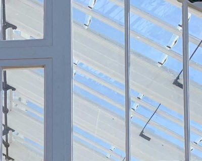 A glass roof.
